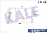 Kale 347495 Motor Su Radyatörü Brazing Y13Dt Z13Dt Z13DTH Y17Dt Corsa C Tigra B 1300259