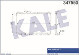 Kale 347550 Motor Su Radyatörü Honda Civic 2012-Manuel Vites 19010R1AA02
