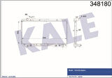 Kale 348180 Motor Su Radyatörü Toyota RAV4 1994 2000 Otomatik Vites 164007A120