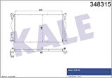 Kale 348315 Motor Su Radyatörü Manuel Audi A6 A6 Quattro 2.0 05-10 4F0121251Q
