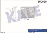 Kale 350050 Evaporator Delphı Tip Astra G 98-9 1618185