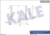 Kale 350330 Kondenser DAF CF 65 Fa Cf 75 Fa Cf 75 Ft Cf 75 Far Cf 75 Fag Cf 75 Fat Cf 85 Fa Cf 84 1371355