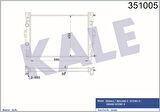 Kale 351005 Motor Radyatörü Megane II Scenic 1.5DCI 1.4 1.6 2.0 16V 8200115541