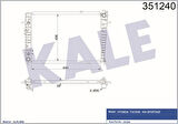 Kale 351240 Motor Su Radyatörü Tucson Sportage 2.0 CRDI 2004 2010 Otomatik 640x438x22 253102E900