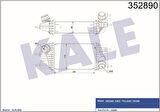 Kale 352890 Intercooler Nissan Juke 1.5DCI 2010-Pulsar 1.5DCI 2014-Turbo Radyatörü 144611KB2A