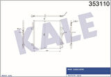 Kale 353110 Klima Radyatörü Jeep Cherokee 08-Dodge Nitro 06-11 68003971AA