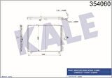 Kale 354060 Klima Radyatörü Mercedes W124 S124 A124 C124 1248301670