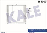 Kale 385000 Klima Radyatörü BMW M51 M52 M62 E39 96-03 64538391647