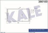Kale 386100 Klima Radyatörü Focus II 03-11 Focus II C-Max 04-11 1.6TDCI 2.0TDCI 3M5H19710C