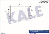 Kale 390300 Klima Kondenseri Volvo S60 I-S80 I-V70 II-XC70 Cross Country Al-Al Tuplu 659X418X20 30676602