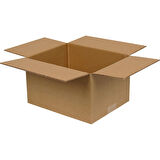 Tek Oluklu Gıda, Bakliyat Kolisi 28x18x18 Cm Esmer C Dalga 50 Adet