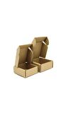 E-ticaret Kargo Taşıma Kutusu 6,5x6,5x2,5 Cm Esmer 250 Adet