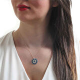 2.3 Cm Boyutunda Altın Nazar Kolye (KLY0032)