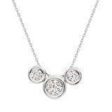 Altın 3 Taşlı Tria Kolye (KLY0039)