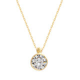 Altın Tektaş Zirkon Taşlı Kolye (KLY0040)