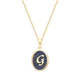 G Harfi Altın Lapis Kolye (KLY0123)