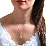 Altın Z Harfi Pres Kolye (KLY0142)