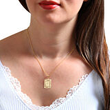 Altın G Harfi Pres Kolye (KLY0162)