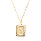 Altın A Harfi Pres Kolye (KLY0169)