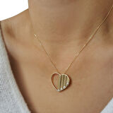 Altın 14 Ayar Kalp Kolye (KLY0429)