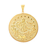 3.5 Cm Altın Tuğralı Kolye Ucu (KLY0545)