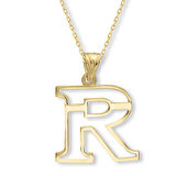 Altın Taşsız R Harfi Kolye (KLY0632)