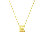 E Harfi 14 Ayar Minimal Kolye KLY2016