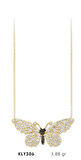 14 Ayar Altın Kelebek Kolye KLY306