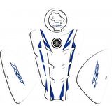 Yamaha YZF R25 Tank Pad Mavi-Beyaz (Özel Kesim)