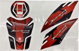 Bajaj Dominar Tank Pad Seti Kırmızı