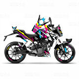 KTM Duke 125 Colors Design Sticker Seti