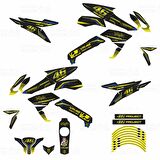 Bajaj Pulsar 200 NS 46 Project Carbon Desing Sticker Set