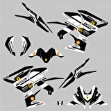 Bajaj Pulsar RS 200 Ferrari Design Siyah Sticker Set