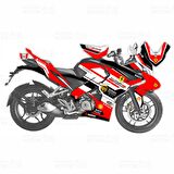 Bajaj Pulsar RS200 Ferrari Design Sticker Set
