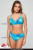 Kom Seusa Desenli Toparlayıcı Bikini Takımı Turkuaz