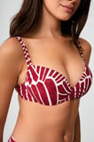 Kom Repi Dolgulu Toparlayıcı Bikini Vişne