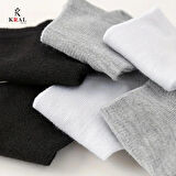 KRAL SOCKS Kız - Erkek Çorap Tenis Model Pamuklu Terletmez (10 ÇİFT) Öğrenci Okul Çocuk Çorabı