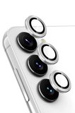 Newface Samsung Galaxy A34 5G Valdez Metal Kamera Lens - Gümüş