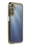 Newface Samsung Galaxy A15 4G Kılıf Razer Lensli Silikon - Gold