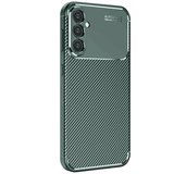 Newface Samsung Galaxy S25 Kılıf Auto Focus Karbon Kapak - Koyu Yeşil