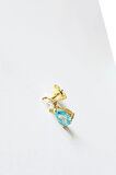 TEKLİ İTHAL AQUA MİNİ DAMLA FANCY KESİM GÜMÜŞ KÜPE