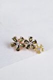 TEKLİ İTHAL 3LÜ ÇİÇEKLİ FLOWER GÜMÜŞ KÜPE