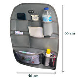 Mazda Lantis Araç İçi Deri Koltuk Arkası Organizer Düzenleyici Koruyucu Gri