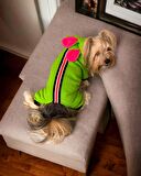 Shipy Pink Stripe Kulaklı Duo Köpek Tulumu Kıyafeti