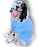 Triple Light Blue Kapşonlu Sweatshirt Orta ve Büyük Irklar İçin
