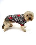 Animal Leo Print Sweat Red Sweat Köpek Kazağı Köpek Poları