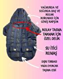 Black Navy Comfie Köpek Montu, Köpek Ceketi, Köpek Dış Giyim