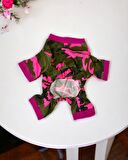 Pinky Camouflage Penye Tulum Köpek Tulumu Köpek Elbisesi