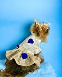 Navy Creamy Tütülü Köpek Elbisesi,  Kıyafeti Tutu