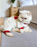 Sparkle Hearts Penye Kedi Tulum Pijama